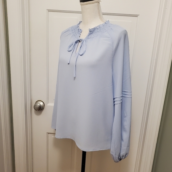 NWT Social Standard by Sanctuary Peasant Blouse Size Large, Retail $68 - Picture 7 of 11